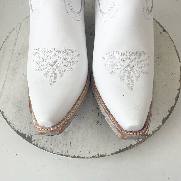 Lane MEGAN MORONEY Cowboy Boots Smokeshow Womens 9.5 White Western Cowgirl Tall - Picture 7 of 14